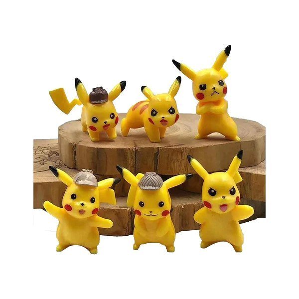 Pikachu Action Figures (Set of 6) - Memories InsitePIKACHU ACTION FIGURE ( SET OF 6 )